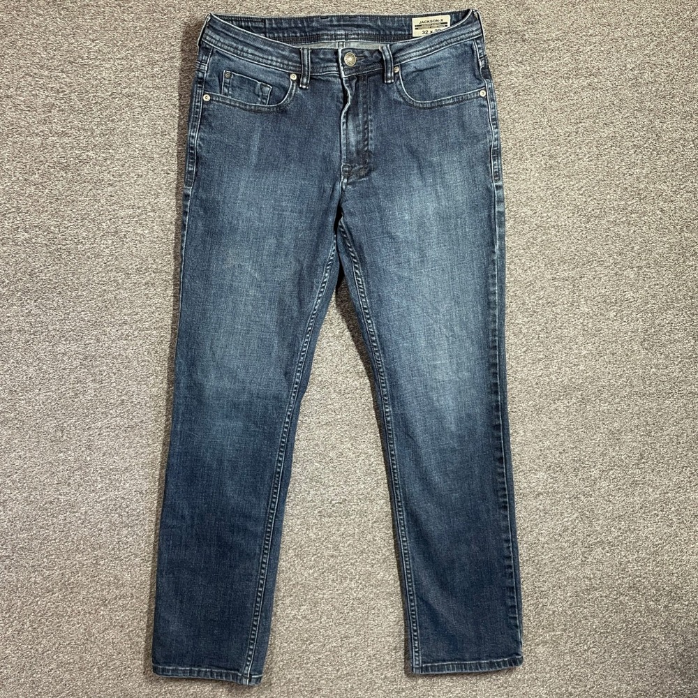 Buffalo David Bitton Jeans Mens 32x32 Jackson-X Straight Stretch Medium Wash